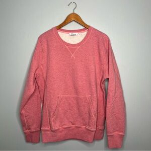 Bolivares New York Red Heather Crew Neck Sweater Sweatshirt Z
